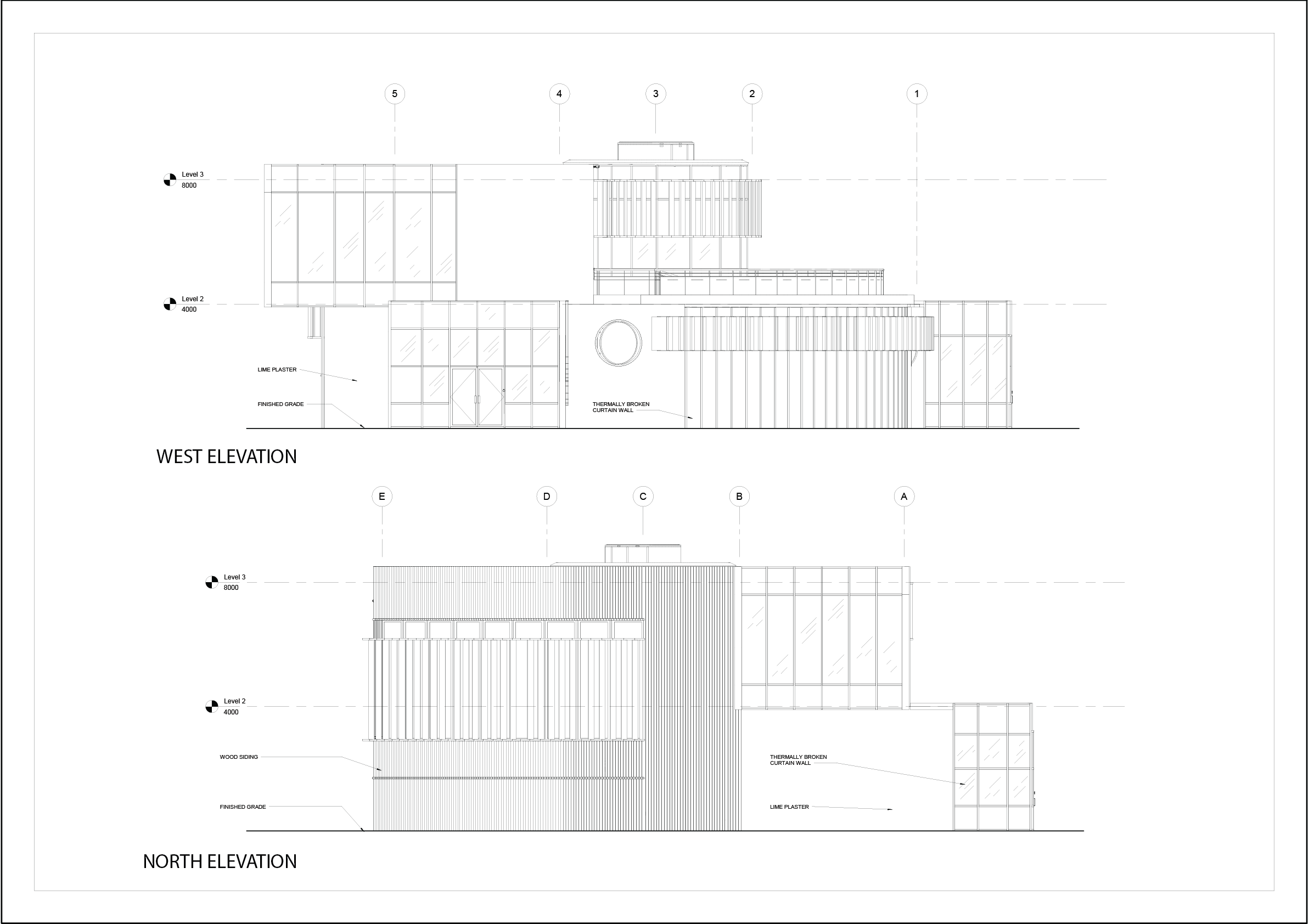 North and West Elevation