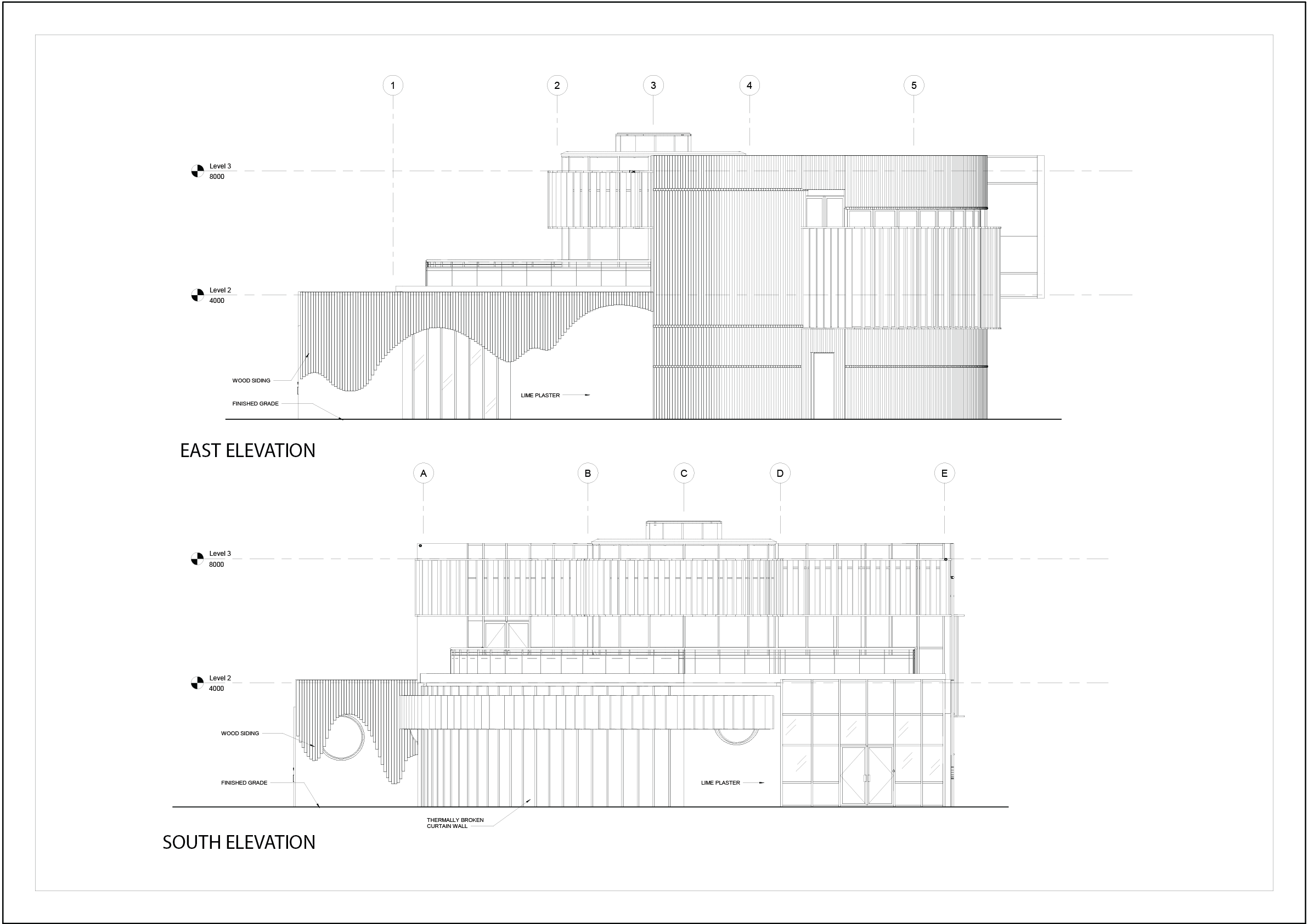 South and East Elevation