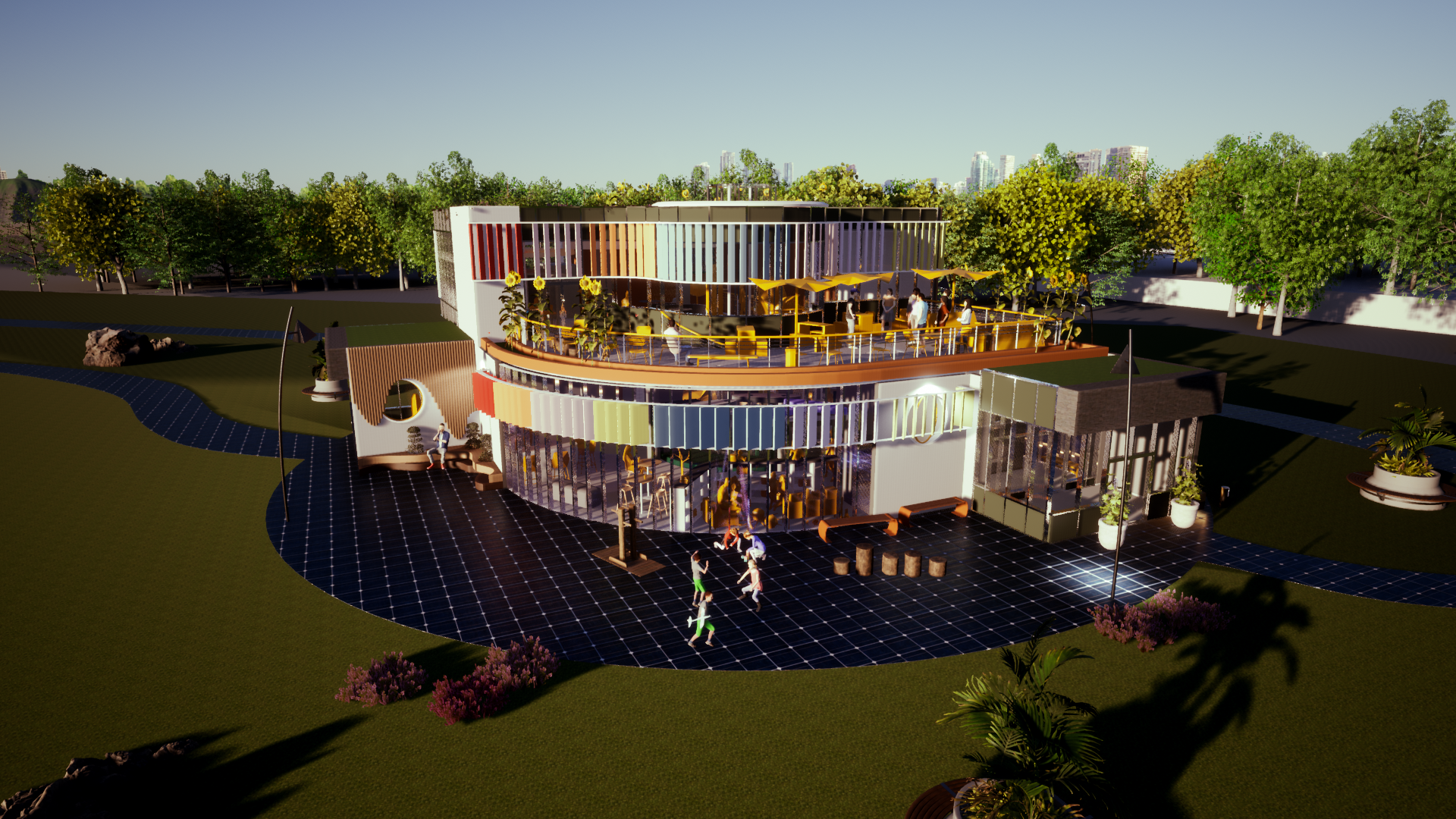 Rendering of Building Exterior, Front